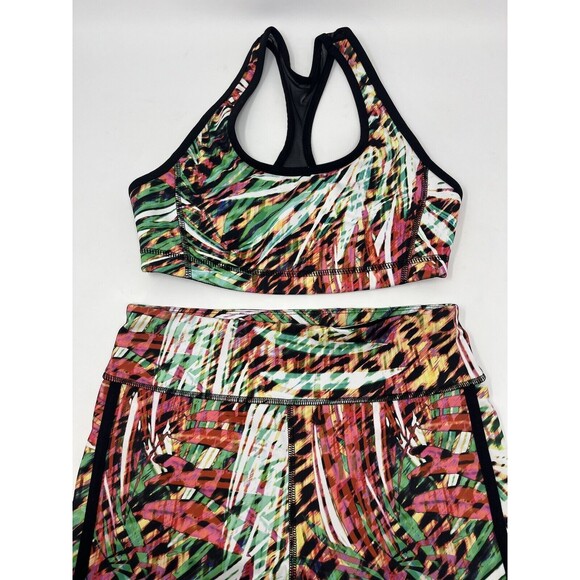 Express EXP Core Yoga Athletic Gym Workout Leggings Sport Bra Outfit Size Small‎ - Picture 1 of 11